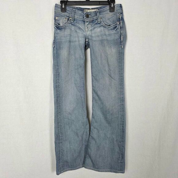 BKE Starlite Flare Jeans Light Wash Size 25L Women’s Y2K - Picture 1 of 9
